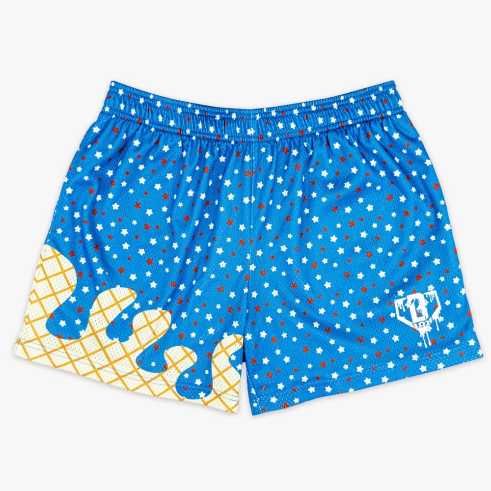 NWT Baseball Lifestyle 101 Ice Cream Shorts Adult Small USA